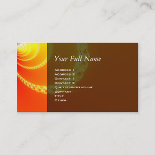 Fractal Art Sound Waves Visitekaartje