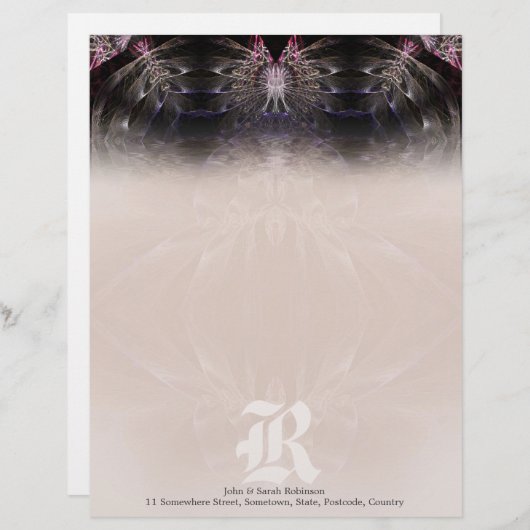Fractal Artistry #004 Letterhead Briefhoofd Ontwerp (Voorkant / Achterkant)