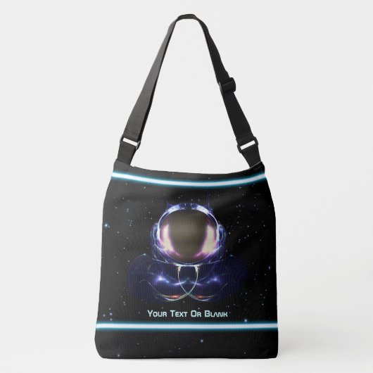 Fractal Astronaut Crossbody Tas (Voorkant)