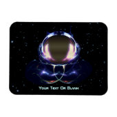 Fractal Astronaut Magneet (Horizontaal)