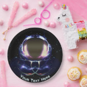 Fractal Astronaut Papieren Bordje (Feest)