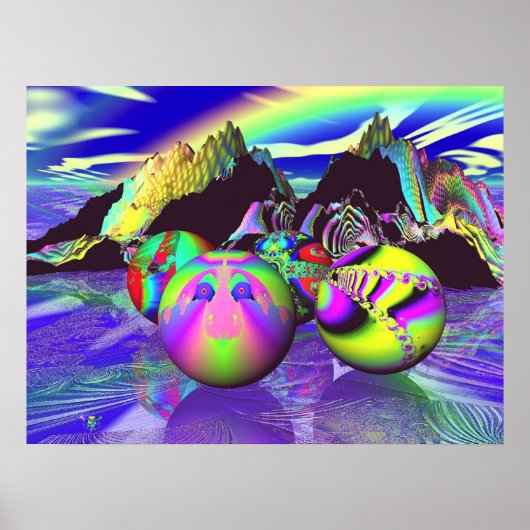 Fractal Billards Poster (Voorkant)