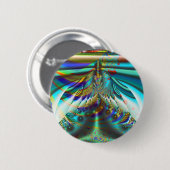 Fractal binnenwerelden ronde button 5,7 cm (Voorkant /achterkant)