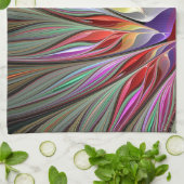 Fractal Bird of Paradise Theedoek (Gevouwen)