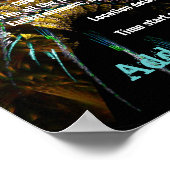 Fractal Blast Party Flyer-Poster Poster (Hoek)