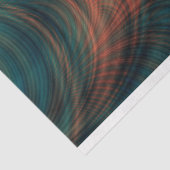 Fractal Blauwgroen Fantasy Spiral Abstract 26 ontl Tissuepapier (Detail)