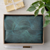 Fractal Blauwgroen Spiral Abstract 24 ontkoppelde  Tissuepapier (Geschenk)