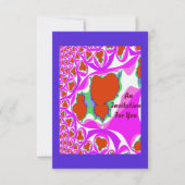 Fractal Bleeding Heart Invitations (Devant)