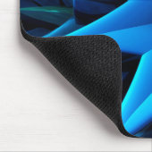 Fractal Blue Heart Flower Muismat (Hoek)