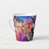 Fractal Brainstorm Latte Mok (Linkerhoek)