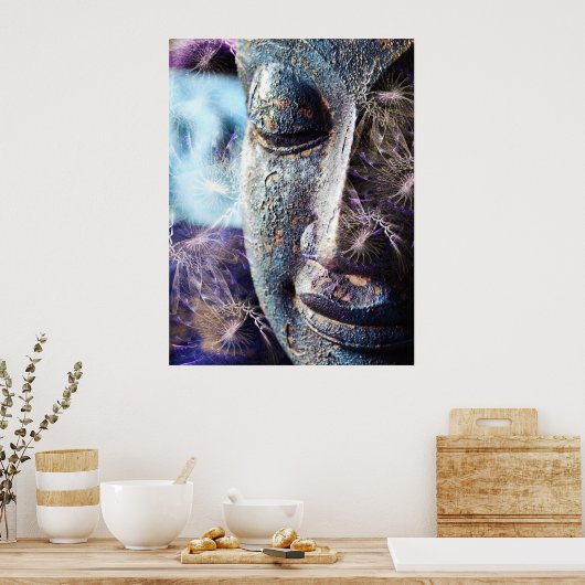 Fractal Buddha Poster (Keuken)