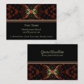 Fractal Butterfly Contact Visitekaartje (Voorkant / Achterkant)