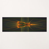 Fractal Butterfly op zwarte achtergrond Yogamat (Voorkant (horizontaal))