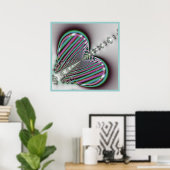 Fractal Butterfly Poster (Thuiskantoor)