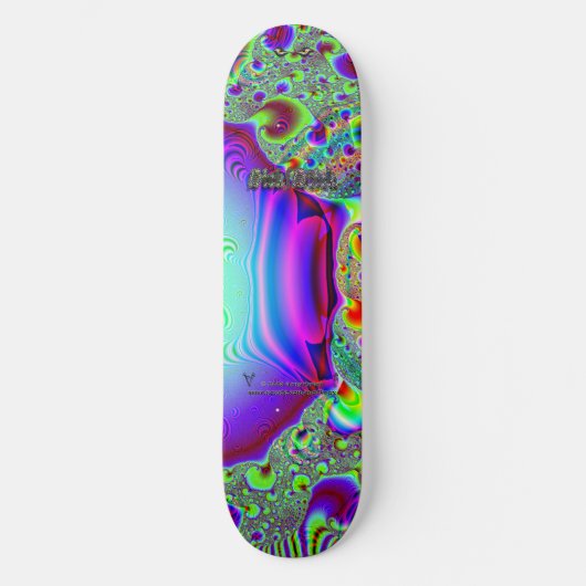 Fractal C~09 Triptych #2 Sick Stick Pro Skateboard (Voorkant)