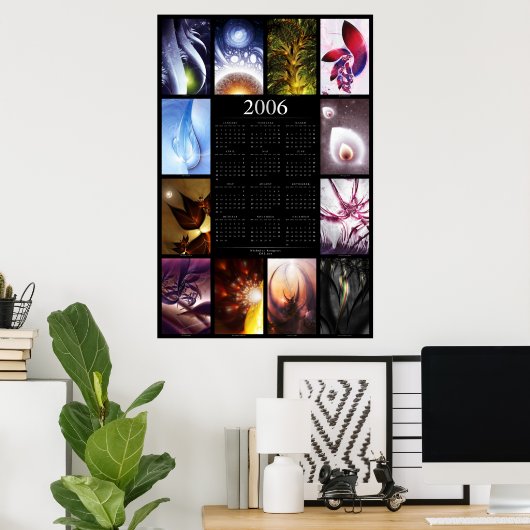 Fractal Calendar 2006 Poster (Thuiskantoor)