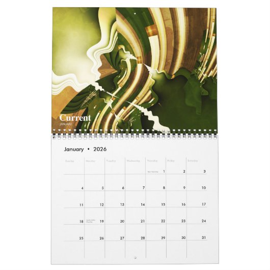 Fractal Calendar VI Kalender (Jan 2026)