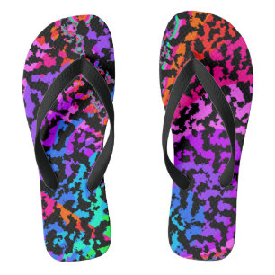 Fractal Camo Pattern Teenslippers