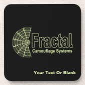 Fractal Camouflage Systems Logo Drankjes Onderzetter (Voorkant)