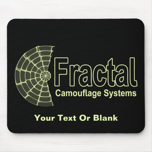 Fractal Camouflage Systems Logo Muismat (Voorkant)