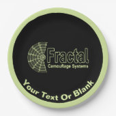 Fractal Camouflage Systems Logo Papieren Bordje (Voorkant)