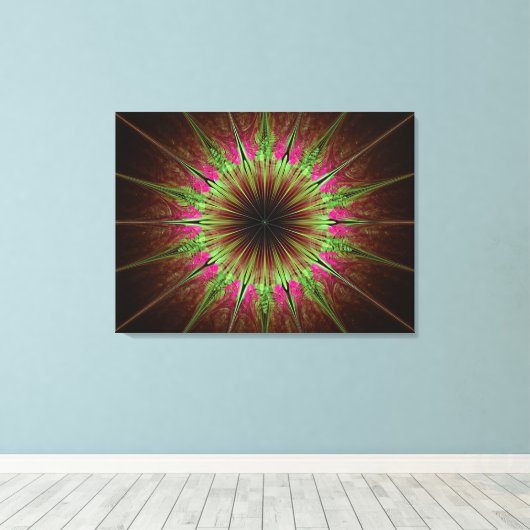 Fractal Canvas Afdruk (Insitu (Houten vloer))