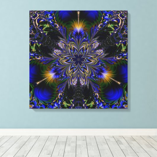 Fractal Canvas Afdruk (Insitu (Houten vloer))