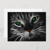 Fractal Cat Briefkaart (Voorkant / Achterkant)