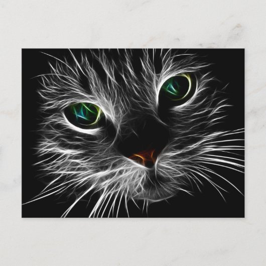 Fractal Cat Briefkaart (Voorkant)