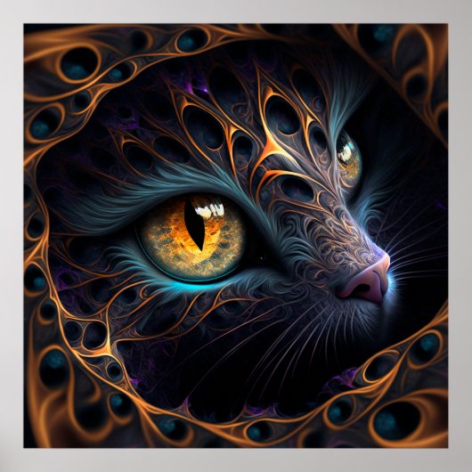 Fractal cat poster (Voorkant)