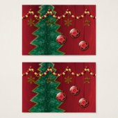 Fractal Celebration Kerst Bladwijzer Visitekaartjes (Voorkant /achterkant)