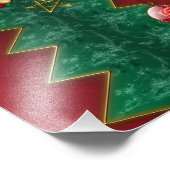 Fractal Celebration kerstfoto Afdrukken Foto Afdruk (Hoek)