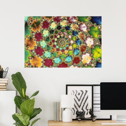 Fractal Cells - Fractal Poster (Thuiskantoor)