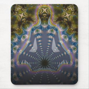 Fractal Chakra Yoga Meditation Mousepad Muismat