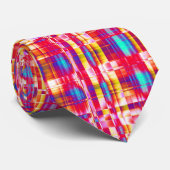 Fractal Check Stropdas (Opgerold)