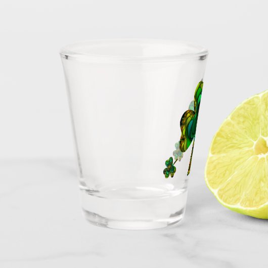 Fractal Clover Shot Glass Shot Glas (Links)
