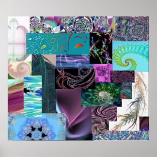 Fractal Collage—Braid Print