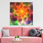 Fractal Color Vortex Canvas Afdruk (Insitu (Woonkamer))