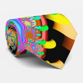 Fractal Confetti Stropdas (Opgerold)