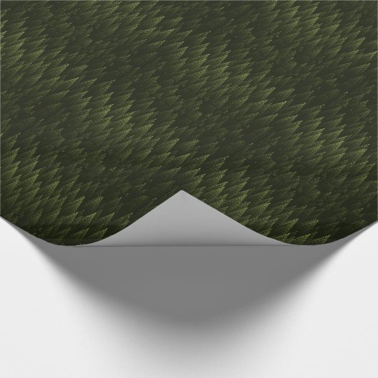 Fractal Conifer Forest Cadeaupapier (Hoek)