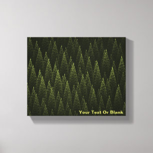 Fractal Conifer Forest Canvas Afdruk