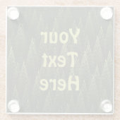 Fractal Conifer Forest Glazen Onderzetter (Achterkant)