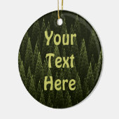 Fractal Conifer Forest Keramisch Ornament (Links)