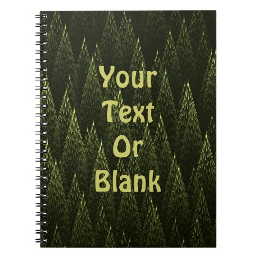 Fractal Conifer Forest Notitieboek (Voorkant)