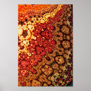 Fractal Crochet Pattern Poster
