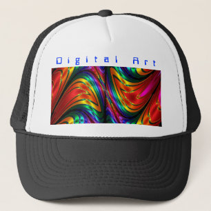 Fractal de Regenboog van de Zijde Trucker Pet
