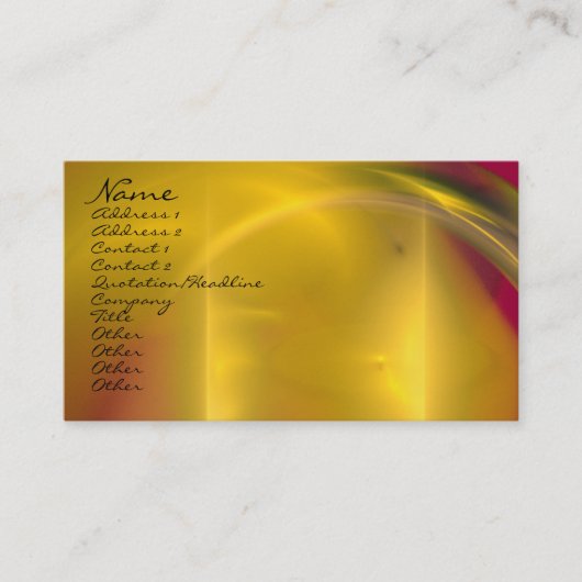 Fractal Design Business Card-sjabloon Visitekaartje (Voorkant)