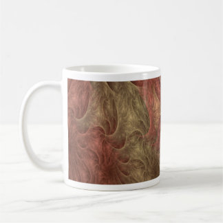 Fractal Design (Coral-Beige) op koffie-Mok Koffiemok