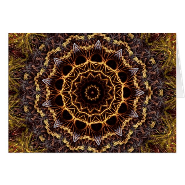 Fractal Doily Kaart (Voorkant Horizontaal)