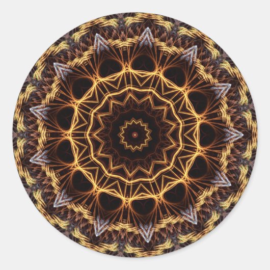 Fractal doily Sticker (Voorkant)